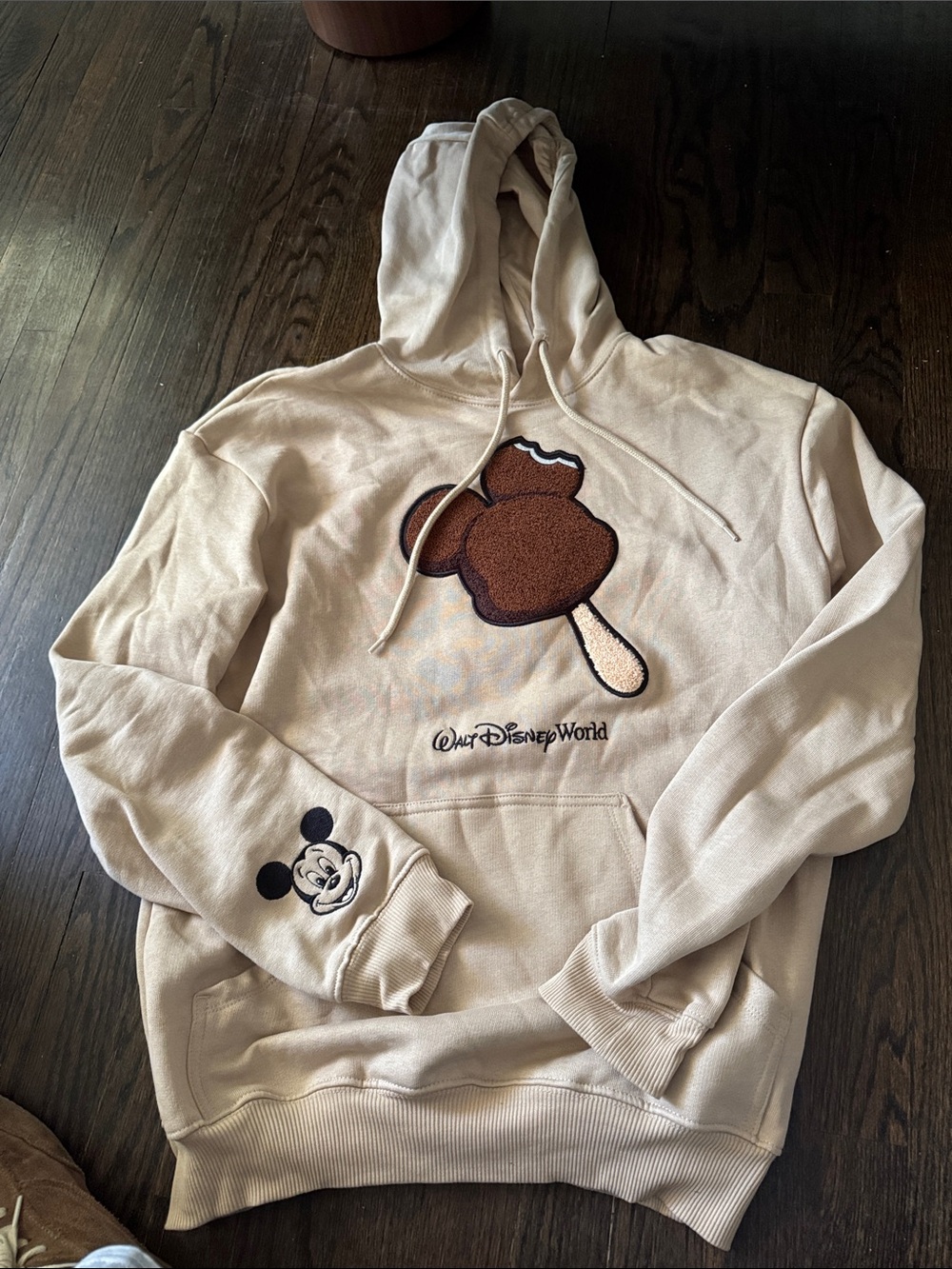 Disney Cream Mickey Ice Cream Bar Crewneck Sweatshirt